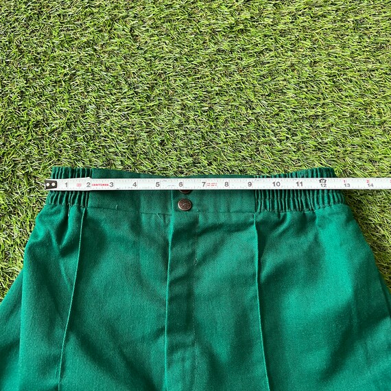 Vintage 1970s Forest Green Flared Pants - image 6