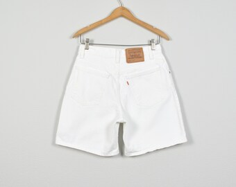 Levi's 967 White Vintage Denim Long Shorts