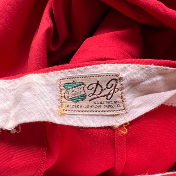 Dickson Jenkins Side Zip 50s/60s Red Pants - image 5