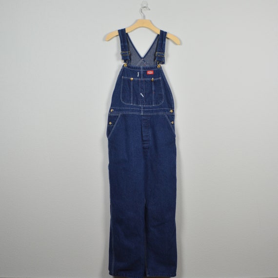 Dickies VIntage Denim Dark Wash Overalls - image 2