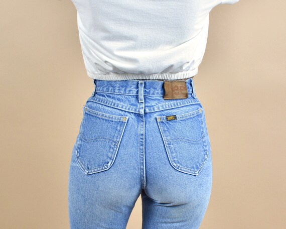 Lee Size 24 High Rise Vintage Denim Petite Jeans