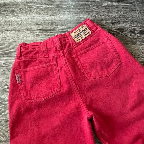 Unionbay Size 26 Red Vintage Denim Jeans - image 4