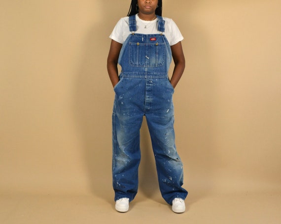 Dickies Faded Y2K Denim Overalls - image 1