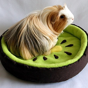 guinea pig bed, hedgehog bed, pet bed, cosy cuddle cup, fleece sofa, carrot bed for guinea pigs or hedgehogs image 2