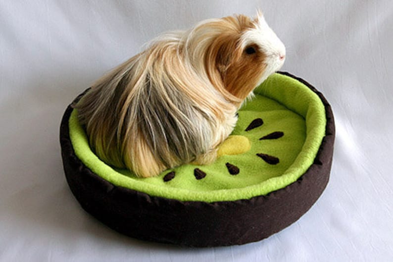 guinea pig bed, hedgehog bed, pet bed, cosy cuddle cup, fleece sofa, carrot bed for guinea pigs or hedgehogs image 2