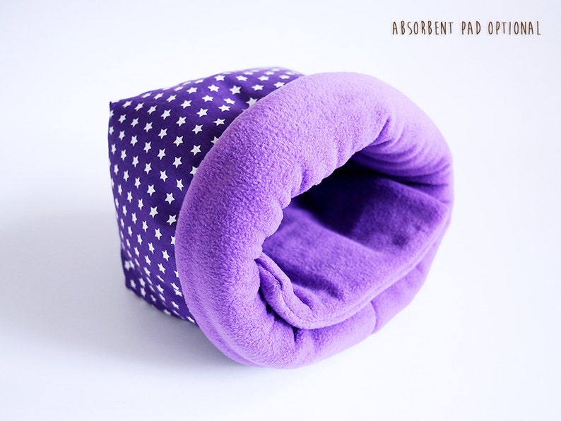 XXL hedgehog snuggle sack, guinea pig sleeping bag, sugar glider pouch, bonding bag, sleep sack, large cuddle sack (hedgehogs on grey/grey) image 5