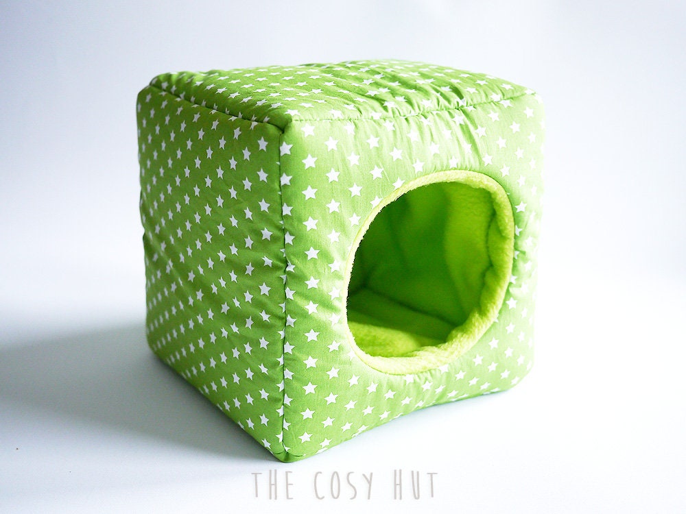 Hedgeink Meerschweinchen Haus & Tunnel Set - Kuschelversteck Für Kleintiere 24x24x20cm