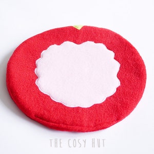guinea pee pad fleece &quot;tomato&quot; hedgehog small pet absorbent potty drip lap pad mat