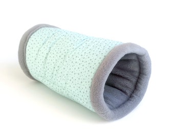 ready to ship guinea pig tunnel hedgehog cosy fleece tube bed small pet cage supplies stars grey blue