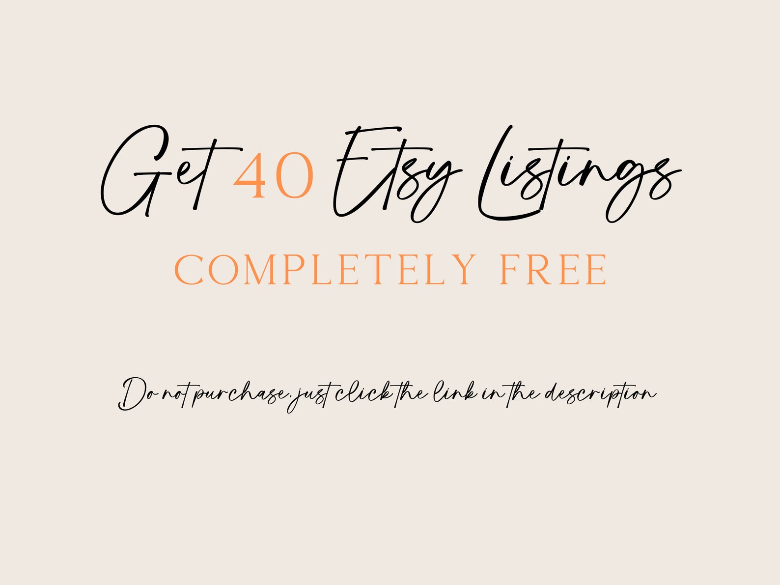 Etsy Free Listings 40 Free Etsy Listings List First 40 Products With No