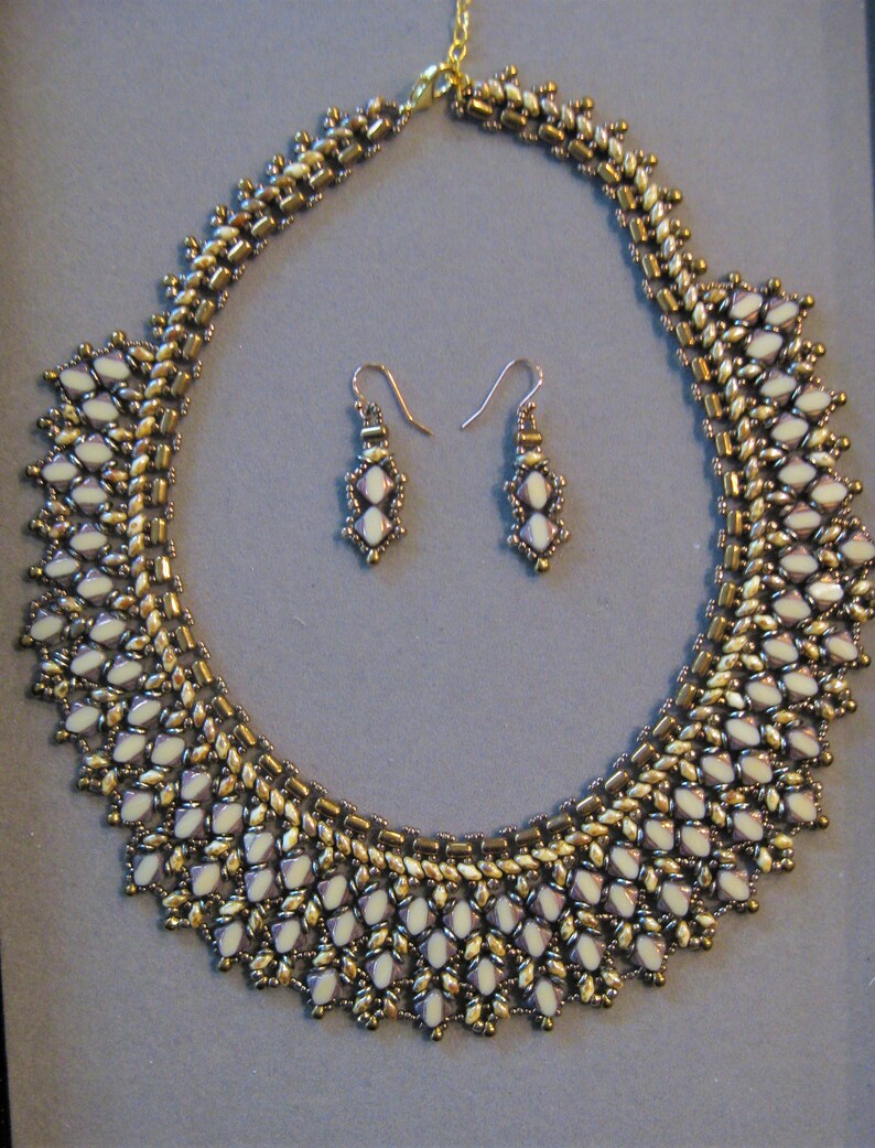 SALE Stunning Silky Ivory Copper and Bronze Bead Etsy