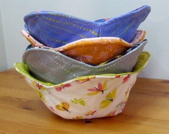 Fabulous and Fun Bowl Cozies | Perfect for Hot or Cold Foods | Reversible | FREE SHIPPING!