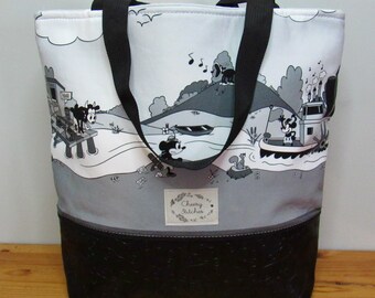 Delightful Steamboat Mouse Tote| Library Tote Bag | FREE SHIPPING!