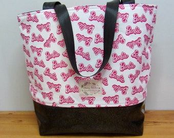 Delightful Pink Doll Tote| Library Tote Bag | FREE SHIPPING!