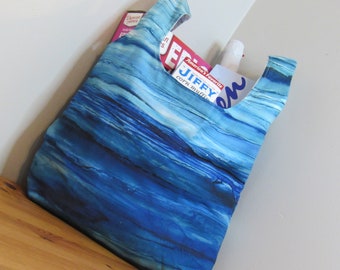 Adorable Ocean Waves Reusable Grocery Bag | Eco-Friendly Library Bag | Machine Washable!