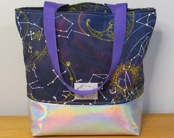 Delightful Astrology Constellation Tote| Library Tote Bag | FREE SHIPPING!