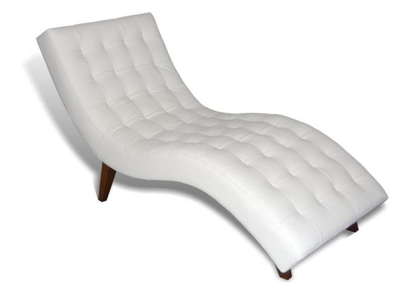 Contemporary Genuine Leather Leisure Chaise Lounge Daybed Etsy