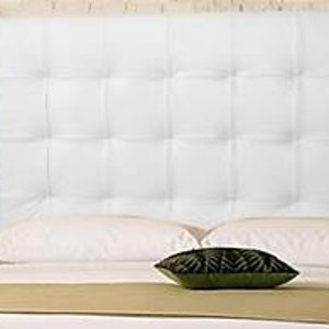 Tall white upholstered headboard deals