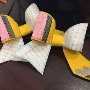 Pencil Hair Bow