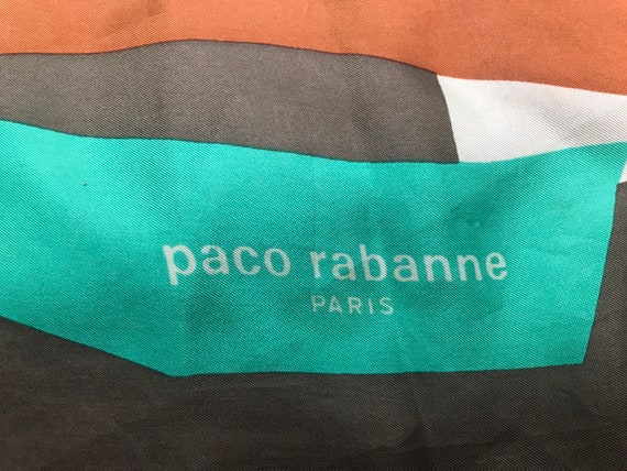 Paco Rabanne VTG 60s silk scarf - image 3