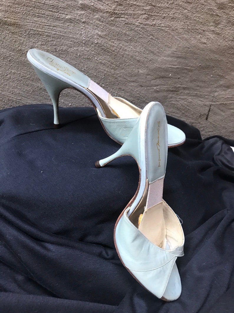 stiletto mule slides