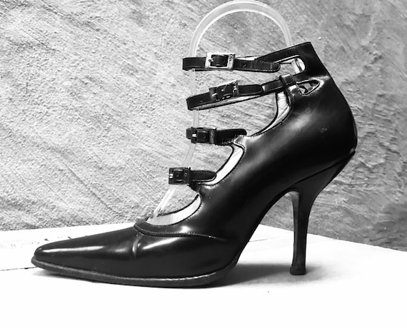 Marc Jacobs VTG 90s Rare Black Stiletto Pump Boot
