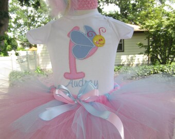 Personalized Butterfly birthday tee / bodysuit