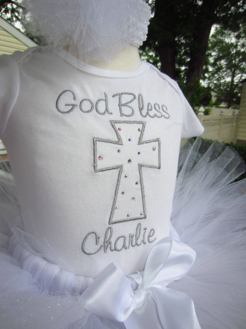 christening onesie for girl