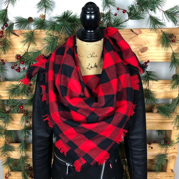 red flannel scarf