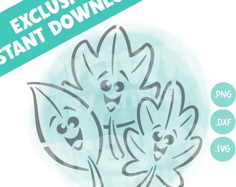 PYO Cookie Stencil Fall Leaves Stencil File Cookies Thanksgiving PYO Stencil Digital Paint Your Own Cookie Kids Classroom Gift Paint Stencil