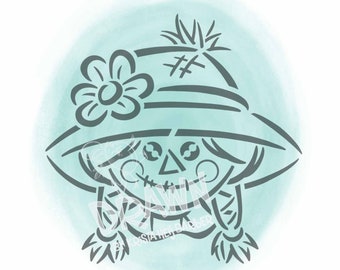 PYO Cookie Stencil Scarecrow GirlCookie PYO Fall Stencil Cookies Thanksgiving Paint Stencil File Painting cookie Kids Teacher Gift