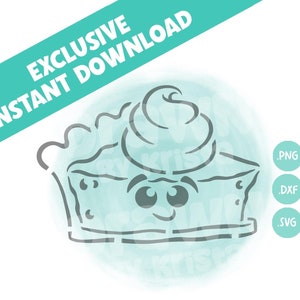 PYO Cookie Stencil Pumpkin Pie Cookie Pyo Fall Stencil Cookies Thanksgiving PYO Stencil Digital Paint Your Own Cookie Kids Classroom Gift