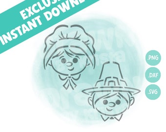 Thanksgiving PYO Cookie Stencil Pilgrims Cookie PYO Fall Stencil Cookies Thanksgiving Paint Stencil File Painting cookie  Kids Teacher Gift