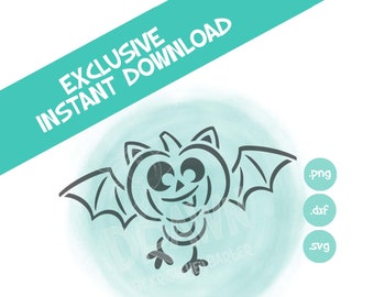 Pumpkin Bat- Halloween- Fall- PYO Digital File- INSTANT Download- *Uso personale solo NON per uso commerciale a partire dal 2020*-