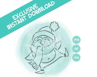 Winter Penguin Dancing- PYO Stencil- Digital File- INSTANT DOWNLOAD