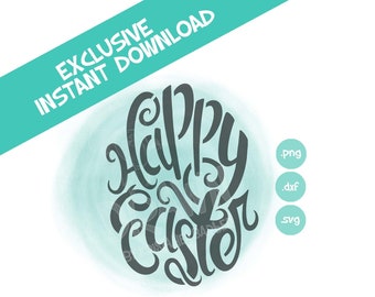 Happy Easter Font, Egg Shape- Easter PYO Digital File- Instant Download- *Personal Use only NOT for Commercial Use as of 2020*-