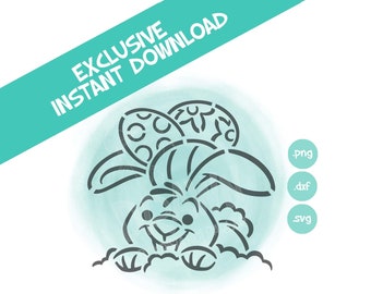 Sneaky Easter Egg Bunny- Easter PYO Digital File- Instant Download- *Personal Use only NOT for Commercial Use as of 2020*-