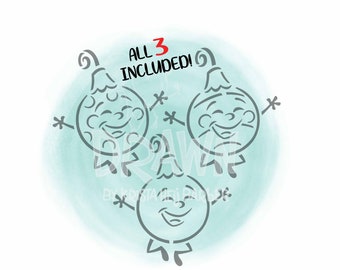 Christmas Ornament- PYO Digital File- Instant Download - 3 Different Patterns -*Personal Use only NOT for Commercial Use as of 2020*-