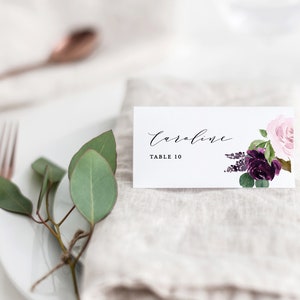 Printable Wedding Place Card Template Instant Download Editable Table ...