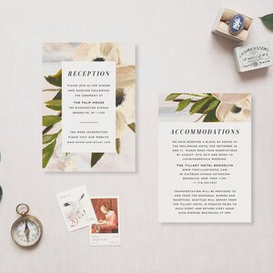 Wedding Details Card Template, Printable Information Card, DIY Instant ...