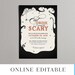 Printable Halloween Invitation Template for Adult Kids - Etsy