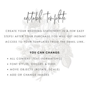 Outdoor Wedding Invitation Template Instant Download Digital Editable