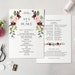 Printable Wedding Program Template Instant Download Order of - Etsy