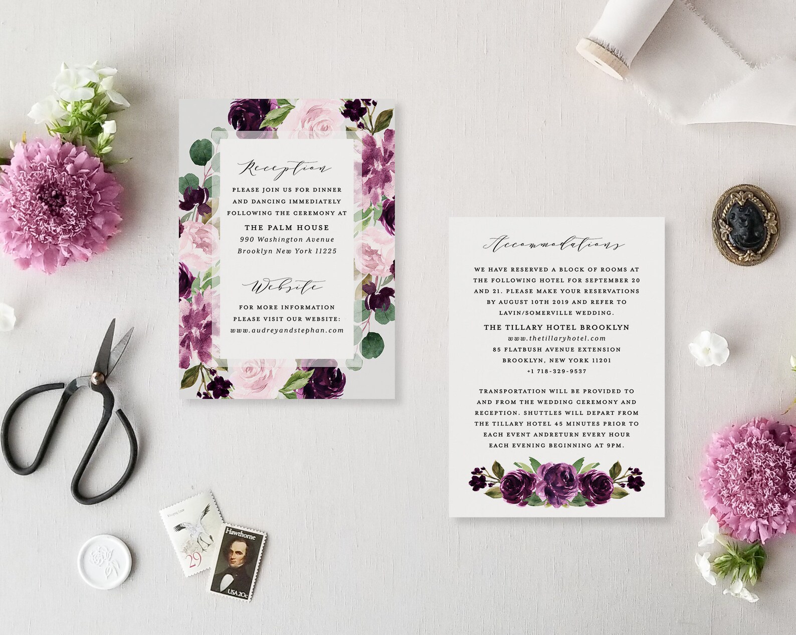 Wedding Details Card Template Printable Information Card - Etsy