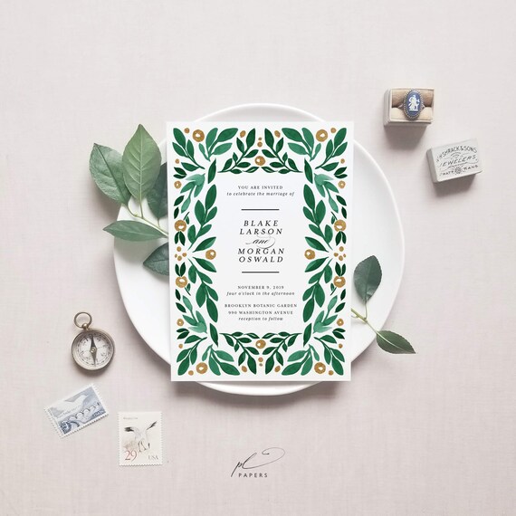 Wedding Invitation Template Printable Wedding Invite Instant | Etsy