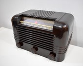 Magnificent Brown Bakelite 1945 RCA Victor Model 56X Vacuum Tube AM Radio Boom Box