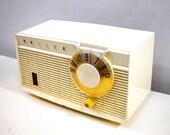 Bluetooth Ready To Go - Pearl White 1958 Philco Model F815-124 Tube AM Radio Sounds Divine