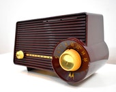 Monza Brown Dragster 1957-58 Motorola Model 5T22W Vacuum Tube AM Radio Top 10 Cute List