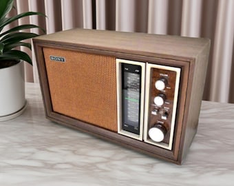 Vintage Sony AM Radio TR-3550 Red 70' - Etsy