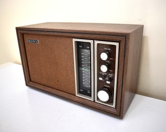 Bluetooth Ready To Go - Sony Only! 1975-1977 Sony Model TFM-9450W AM/FM Solid State Transistor Radio Sounds Great!